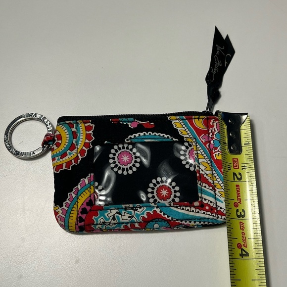 ✨Vera Bradley Keychain/Zip ID Case in "Parisian Paisley” Colorful ID Coin Purse - Picture 8 of 8